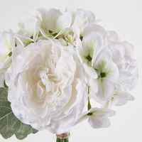 White Cream Ranunculus Hydrangea Bouquet