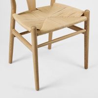 Atlas Dining Chair Ash Frame Natural Seat