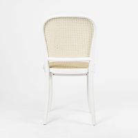 Nook Dining Chair White Frame Natural Seat