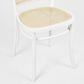 Nook Dining Chair White Frame Natural Seat