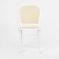 Nook Dining Chair White Frame Natural Seat