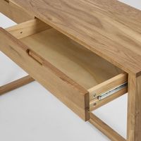 Oslo Oak Console 2 Drawers Lacquered Finish