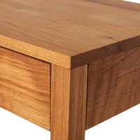 Oslo Oak Console 2 Drawers Lacquered Finish