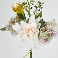 40cm Light Pink Dahlia Hydrangea Bouquet