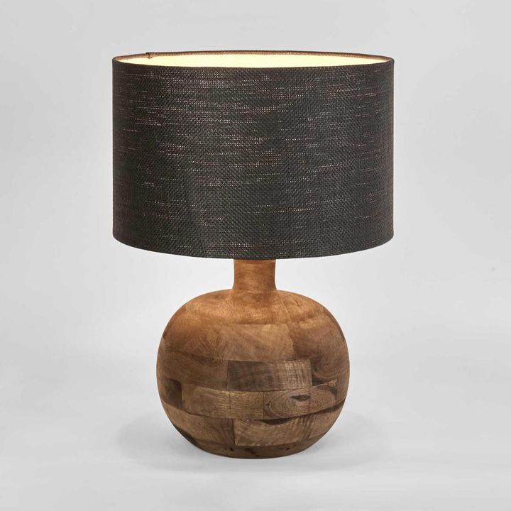 Arum Timber Table Lamp Base- Base Only