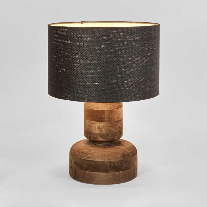 Clem Timber Table Lamp Base- Base Only