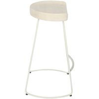 Maddison Stool Natural/ White