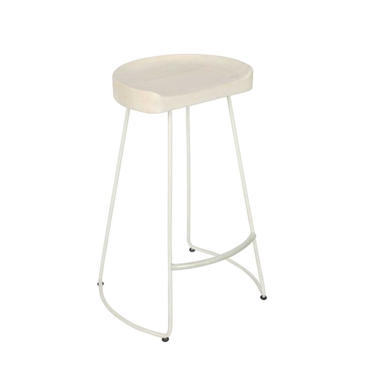 Maddison Stool Natural/ White