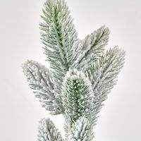 Snow covered Christmas Willow Twig Spray with Glitter