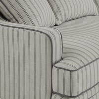 Bondi Hamptons 3 Seat Sofa Blue/White Pin Stripe