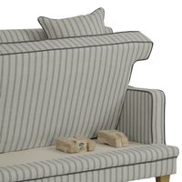 Bondi Hamptons 3 Seat Sofa Blue/White Pin Stripe