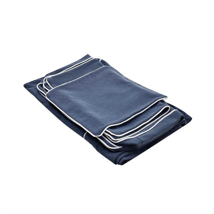 Slip Cover - Marbella Ottoman Navy