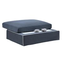 Slip Cover - Marbella Ottoman Navy