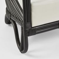 Alexis Armchair Black/White Fabric