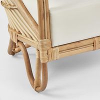 Alexis Armchair Natural/White Fabric