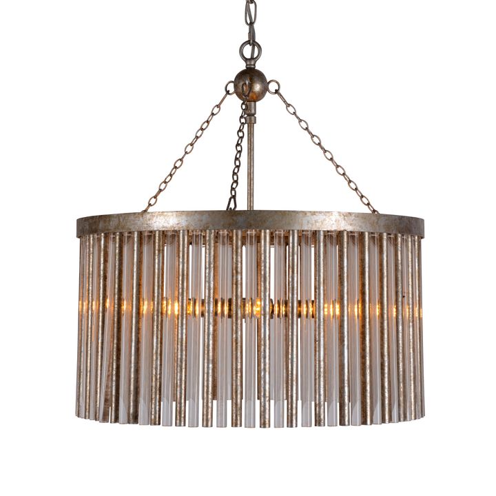 Midtown Chandelier Antique Silver