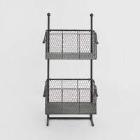 Burgundy Basket Stand