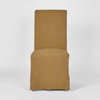 Ville Dining Chair Slip Cover Linen Nutmeg