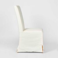 Ville Dining Chair Slip Cover Linen White