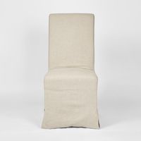 Ville Dining Chair Slip Cover Linen Natural