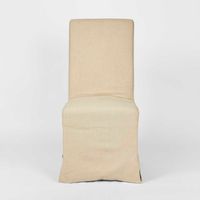 Ville Dining Chair Slip Cover Linen Natural