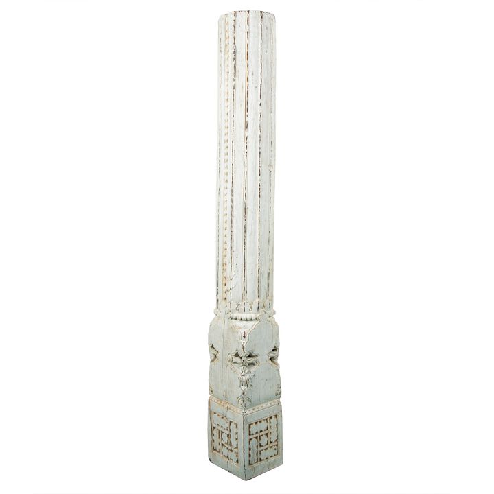 Wooden Pillar Candle Stand