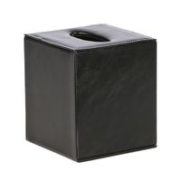 Genieve Square Tissue Box Black