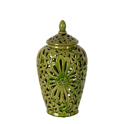 Positano Ginger Jar Small Green