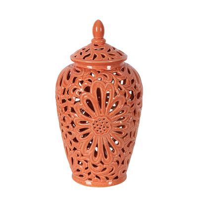 Positano Ginger Jar Large Orange