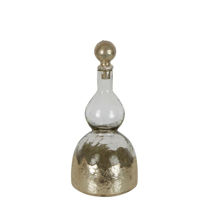 Genie Glass Decanter Gold Medium