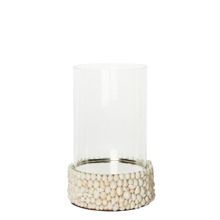 Sea Shell Hurricane Candle Holder Medium