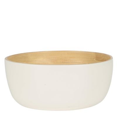 Blana Small Bamboo Bowl White