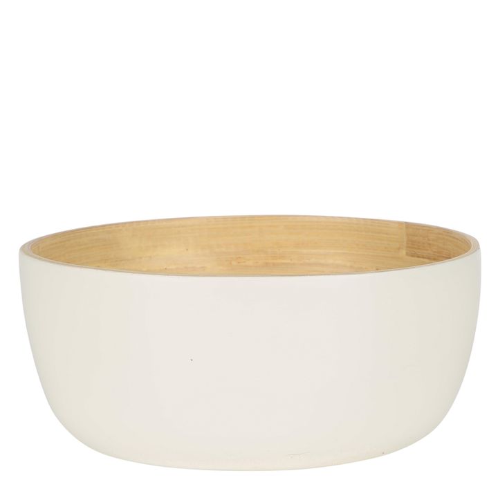 Blana Small Bamboo Bowl White