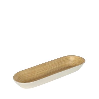 Blana Small Bamboo Platter White