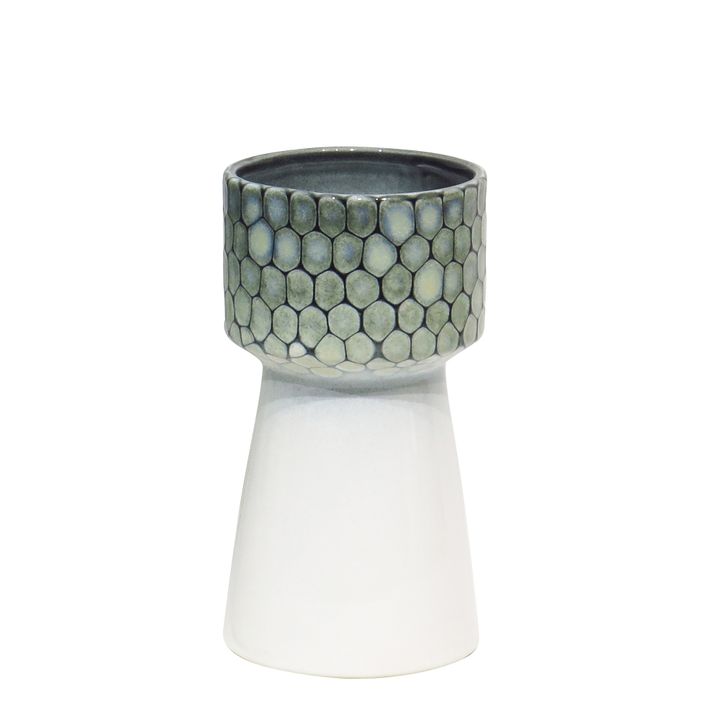 Marley Ceramic Vase Grey Small