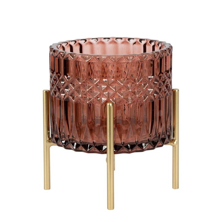 Demi Tealight Holder Large Mulberry