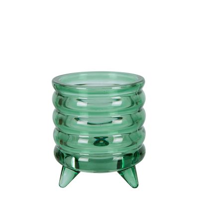 Ripple Tealight Holder Small Hunting Green