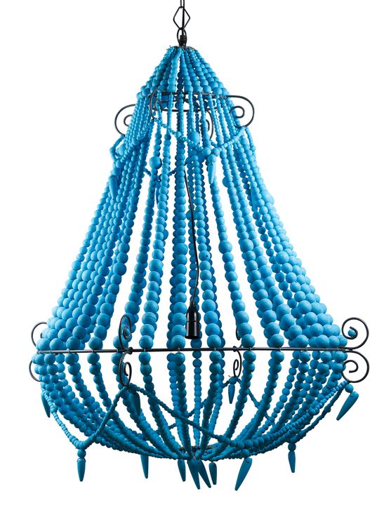 Beaded Chandelier Large Turquoise