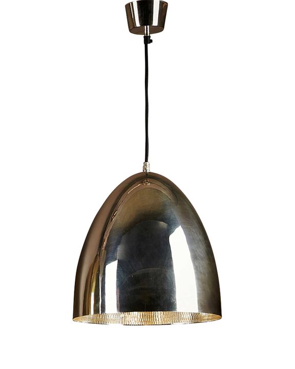 Egg Ceiling Pendant Silver