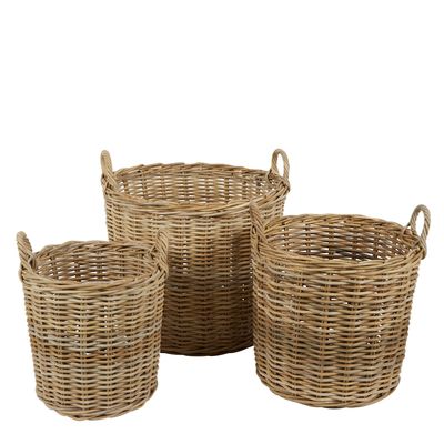 Nambo Rattan Round Basket Set of 3