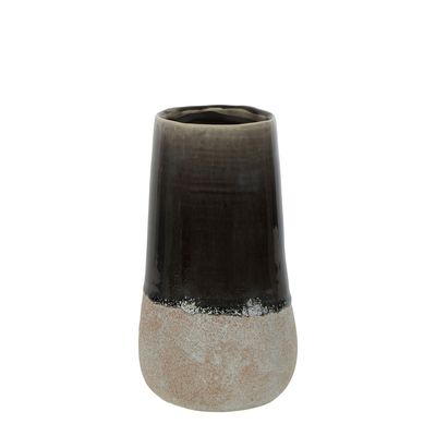 Dip Dye Ceramic Pot Tall Grey