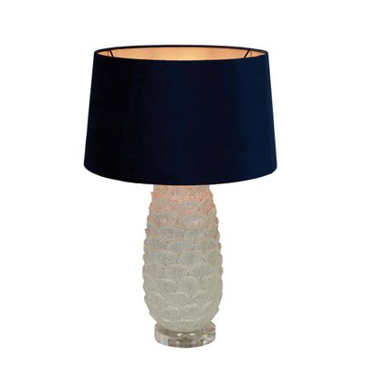 ThurnTree Coral Ceramic Table Lamp Base White- Base Only