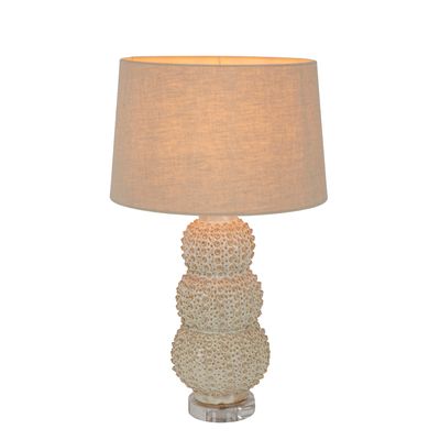 Sea Urchins Ceramic Table Lamp Base Cream