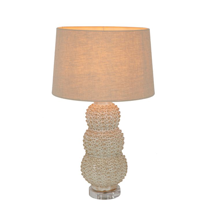 Sea Urchins Ceramic Table Lamp Base Cream