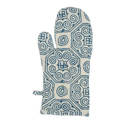 Malta Mosaic Cotton Single Oven Glove