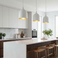 Lumi-R Ceiling Pendant White and Copper