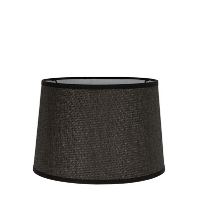 Paper Weave Drum Lamp Shade Medium Black