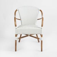 Harlow Rattan Chair White - Outdoor Under-Cover