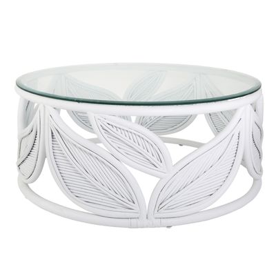 Seville Leaf Table White