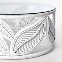 Seville Leaf Table White